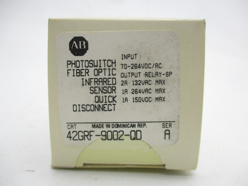 ALLEN BRADLEY 42GRF-9002-QD SER. A 70-264VDC/AC 1A (WH) NSFS