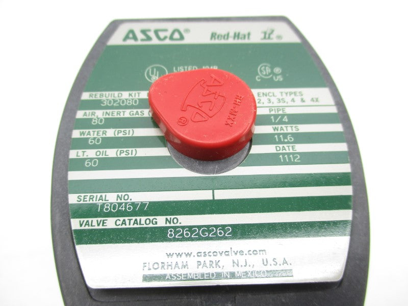 ASCO 8262G262 24VDC 60PSI 1/4" NSMP