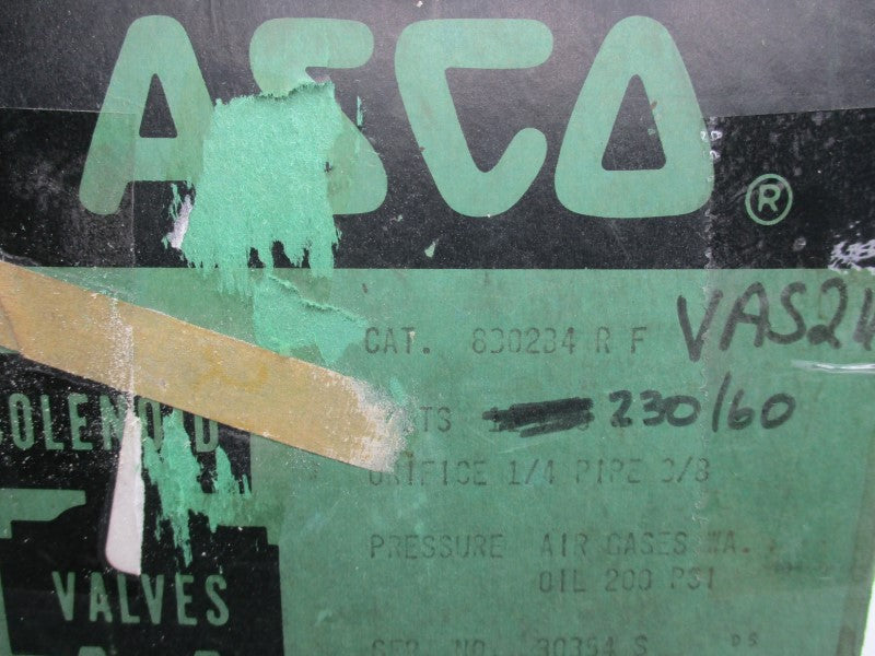 ASCO 8302B4RF 115/230V 200PSI NSMP