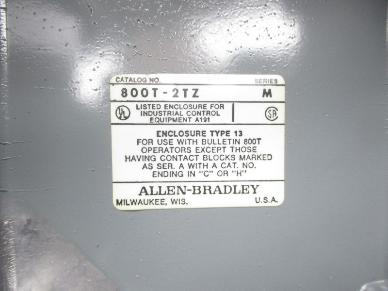 ALLEN BRADLEY 800T-2TZ SER. M NSNP