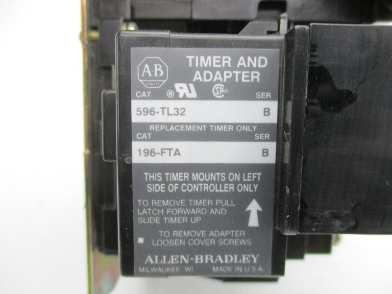 ALLEN BRADLEY 500F-AOB92 SER. B 460-480V 18A (AS PICTURED) UNMP