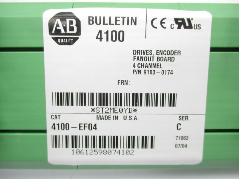 ALLEN BRADLEY 4100-EF04 SER. C 5/12V NSMP