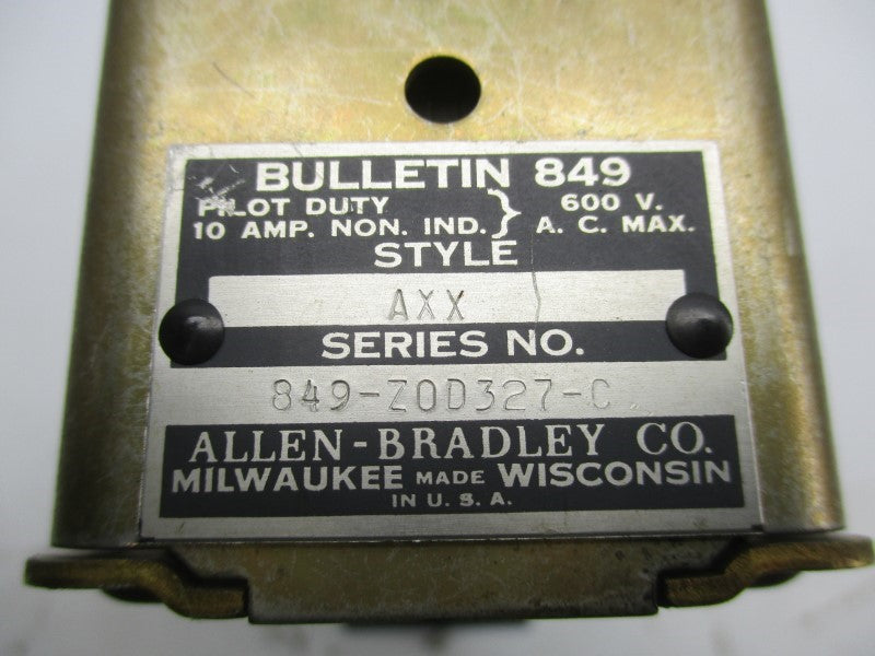 ALLEN BRADLEY 849-ZOD327-C 110/120V 10A UNMP