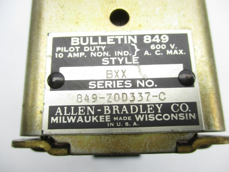 ALLEN BRADLEY 849-ZOD337-C 220V 10A UNMP