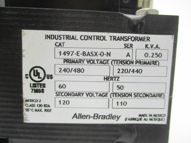 ALLEN BRADLEY 1497-E-BASX-0-N SER. A 240/480V UNMP