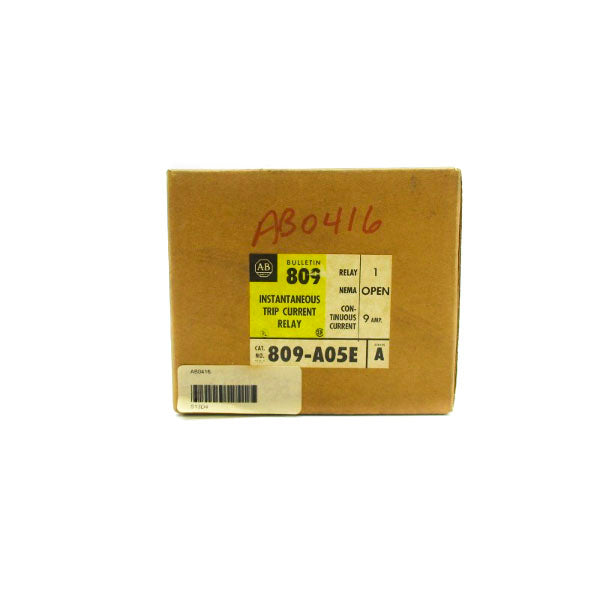 ALLEN BRADLEY 809-A05E SER. A 9A (BR/YL) NSFS