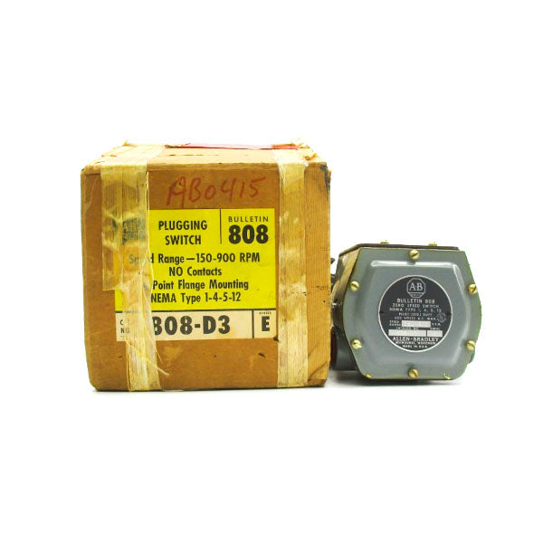 ALLEN BRADLEY 808-D3 SER. E 600V (BR/YL) NSMP