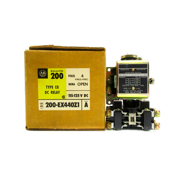 ALLEN BRADLEY 200-EX440Z1 SER. A 115-125VDC (BR/YL) NSMP