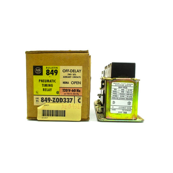 ALLEN BRADLEY 849-ZOD337 SER. C 110/120V 60A (BR/YL) NSMP
