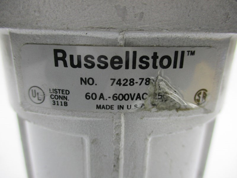 RUSSELLSTOLL 7428-78 600VAC 60A UNMP