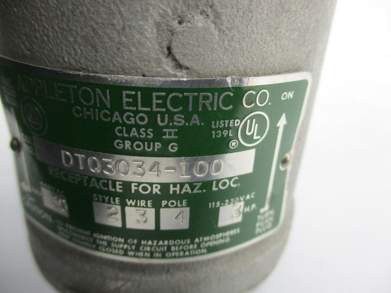 APPLETON DTQ3034-100 440VAC 30A NSNP