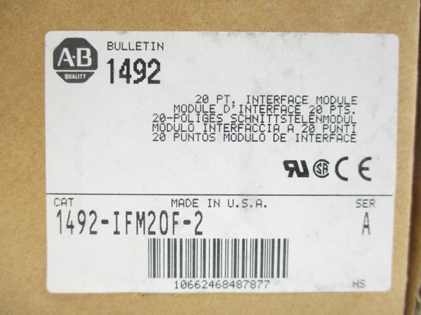 ALLEN BRADLEY 1492-IFM20F-2 SER. A 0-132VAC/DC (BR/WH) NSMP