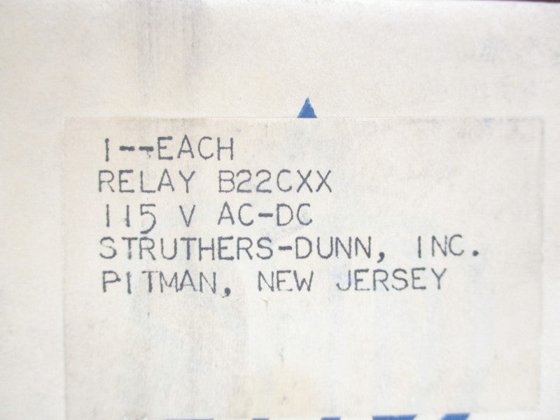 STRUTHERS DUNN B22CXX 115VAC-DC 50A NSMP