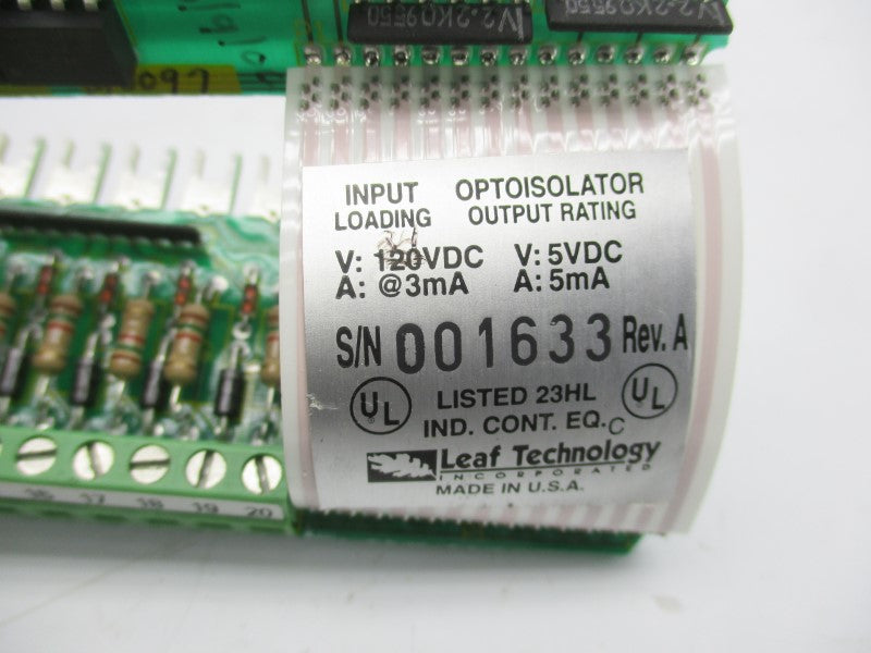LEAF TECHNOLOGY LT1305 REV. A 120VDC NSNP