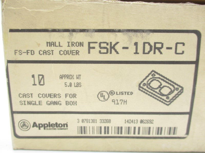 APPLETON FSK-1DR-C (PKG OF 10) NSMP