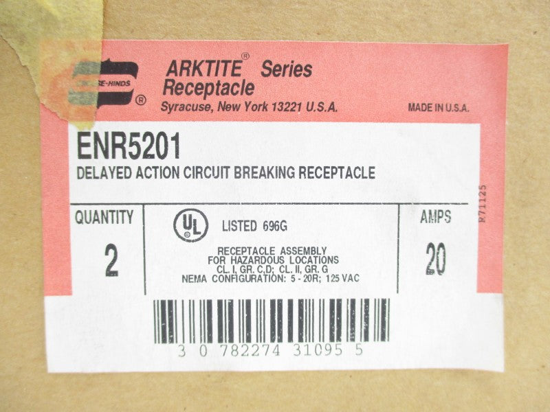 CROUSE HINDS ENR5201 125VAC 20A (PKG OF 2) NSMP