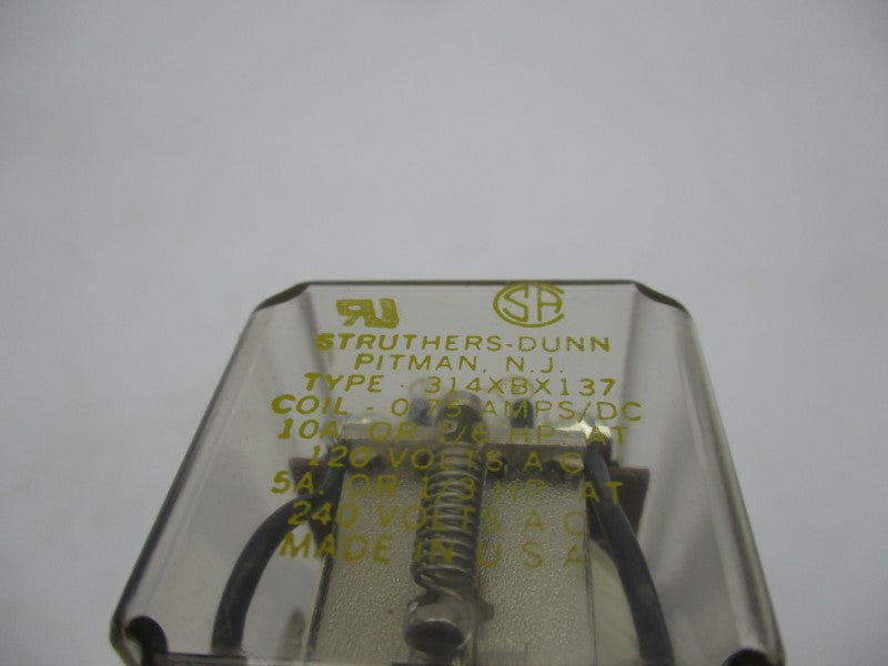 STRUTHERS DUNN 314XBX137 120V .75A NSMP