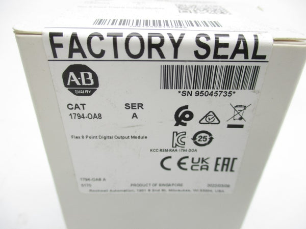 ALLEN BRADLEY 1794-OA8 SER. A DATE: 2022 NSFS