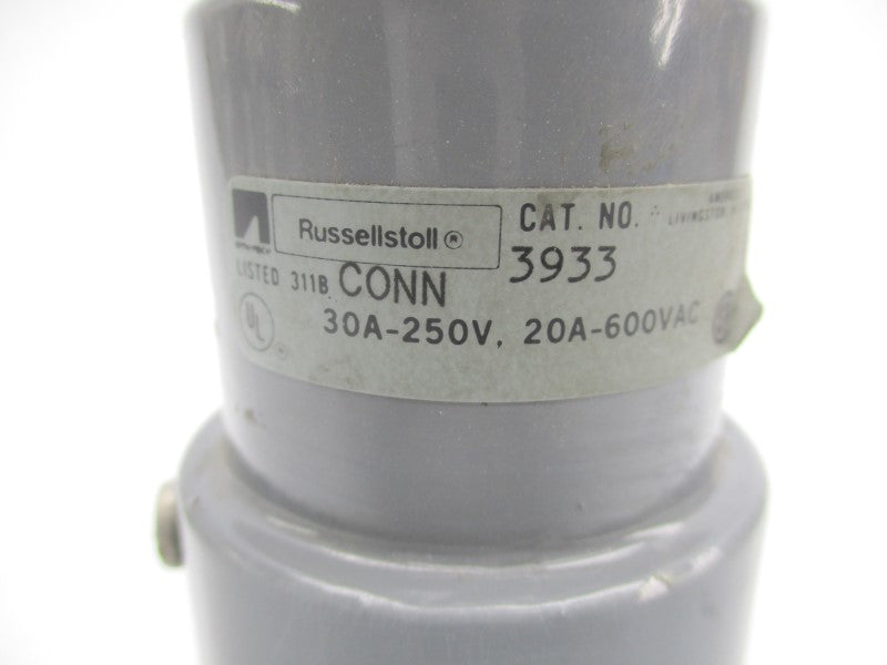 RUSSELLSTOLL 3933 600VAC 20A UNMP