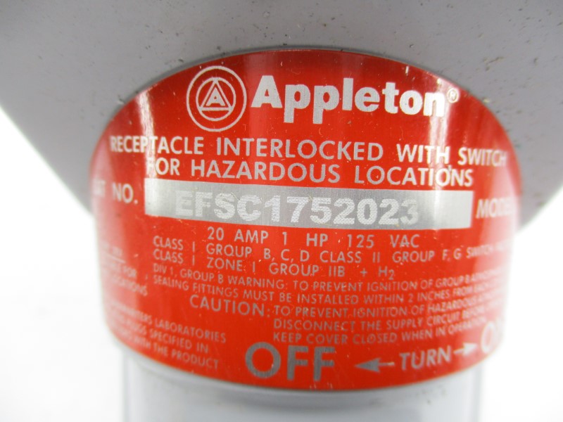 APPLETON EFSC1752023 125VAC 20A NSNP