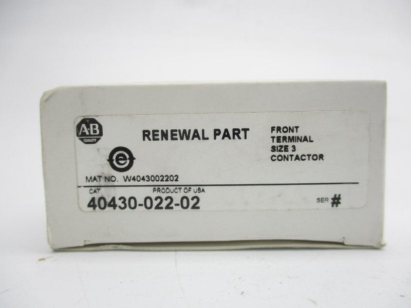 ALLEN BRADLEY 40430-022-02 (WH) NSMP