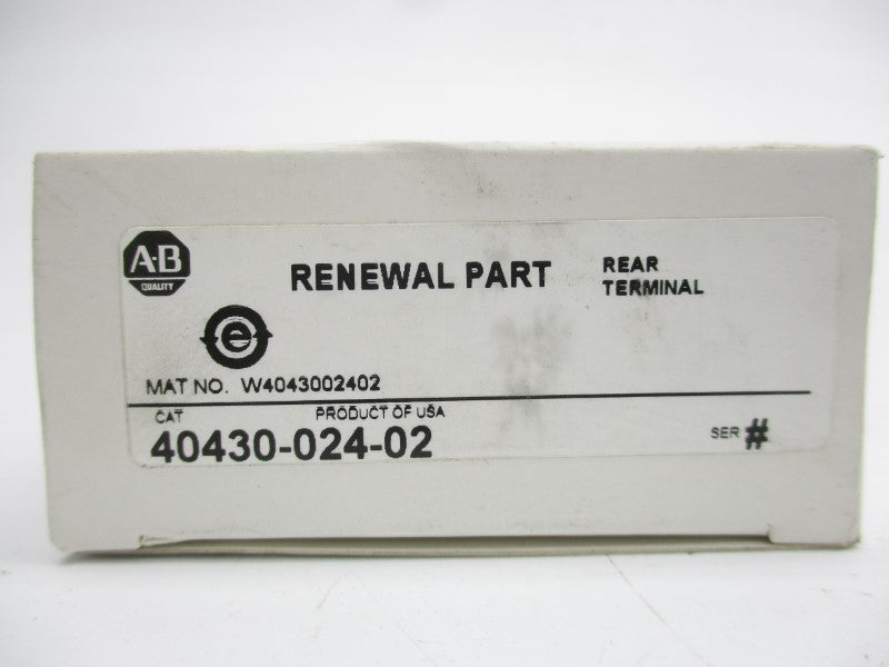 ALLEN BRADLEY 40430-024-02 (WH) NSMP