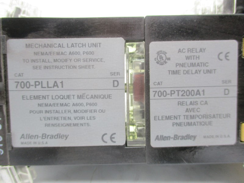 ALLEN BRADLEY 700-PT200A1 SER. D 110/115-120V NSNP