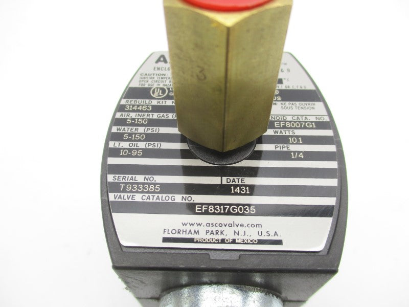 ASCO EF8317G035 5-150PSI 1/4" NSNP