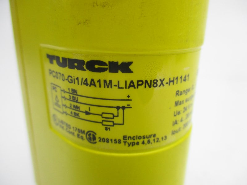 TURCK PC070-GI1/4A1M-LIAPN8X-H1141 24V 4060PSI UNMP