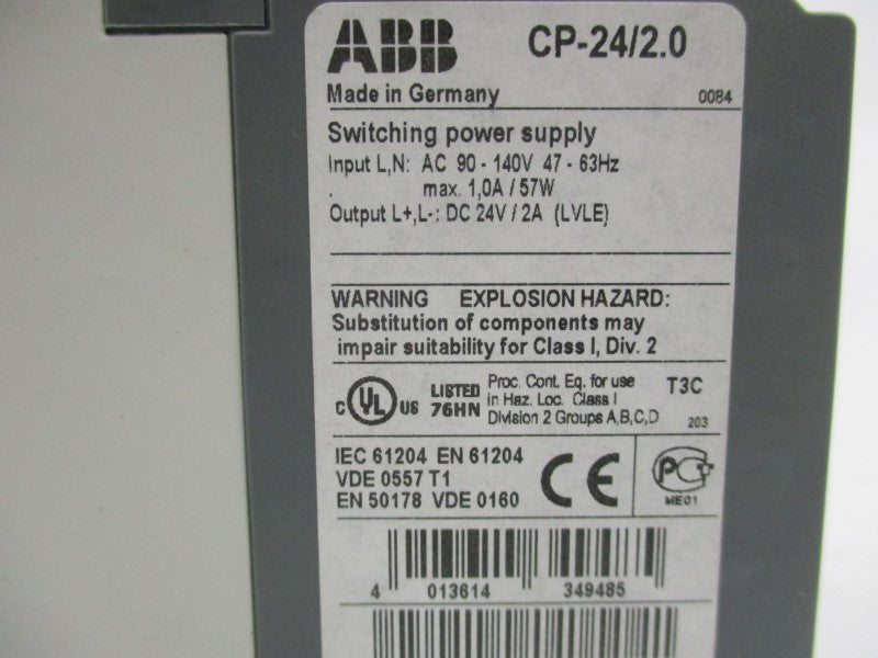ABB CP-24/2.0 1SVR423417R0000 90-140V 1.0A NSMP