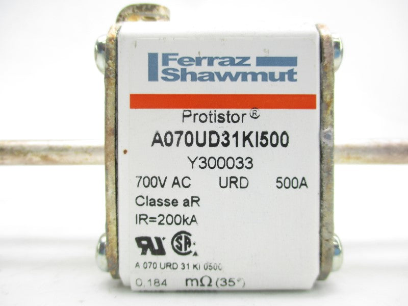 MERSEN Y300033 A070URD31KI0500 700VAC 500A (PKG OF 3) NSMP