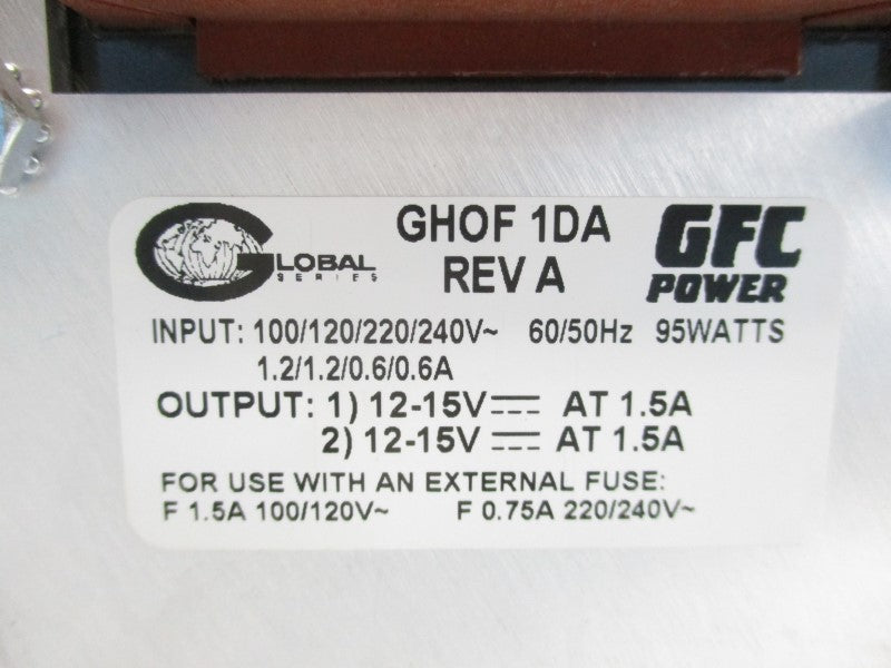 GFC GLOBAL GHOF1DA 240V 0.6A NSMP
