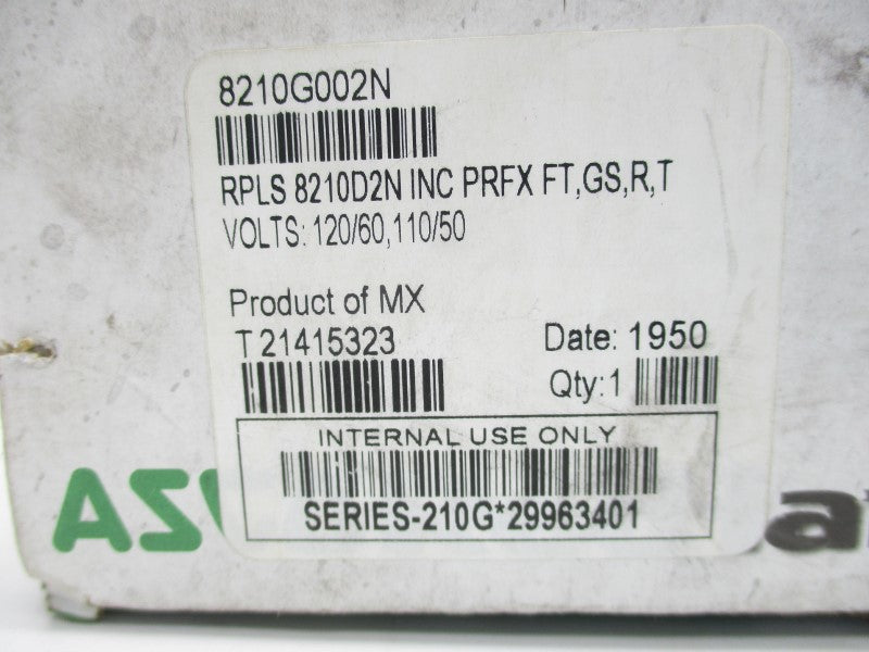 ASCO 8210G002N 110/120V 5-200PSI 1/2" NSMP