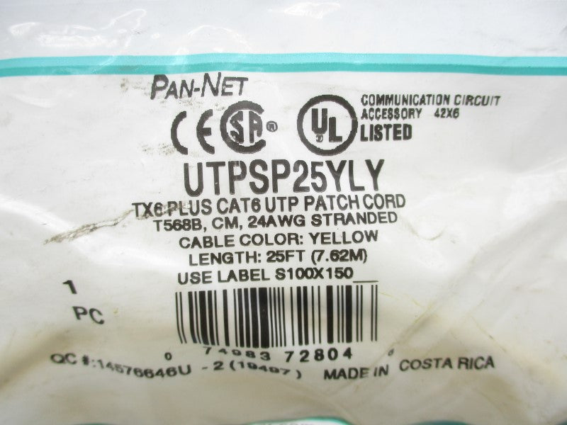 PANDUIT UTPSP25YLY NSMP