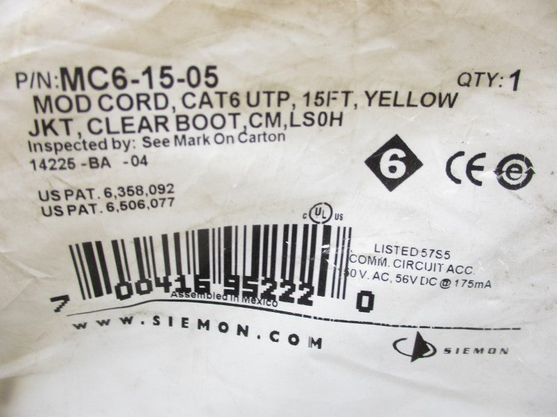 SIEMON MC6-15-05 NSMP