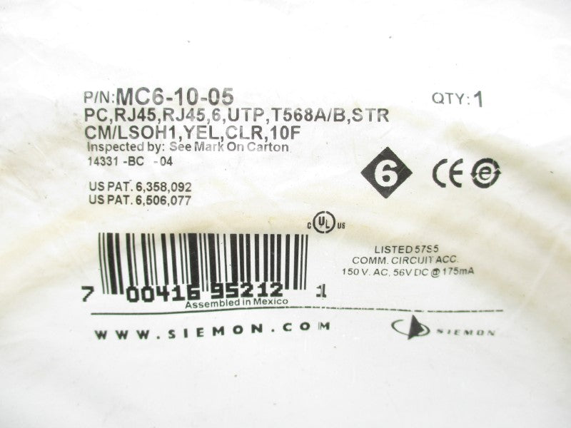 SIEMON MC6-10-05 NSMP
