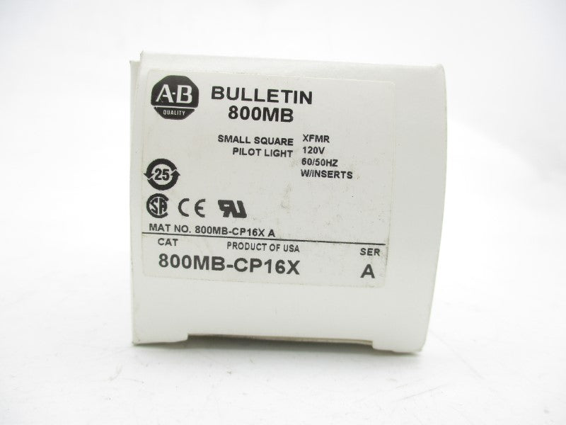 ALLEN BRADLEY 800MB-CP16X SER. A 120V (WH) NSMP