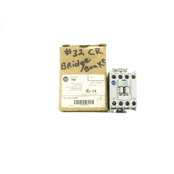 ALLEN BRADLEY 700-CF220ZF SER. A 230VDC (BR/WH) NSMP