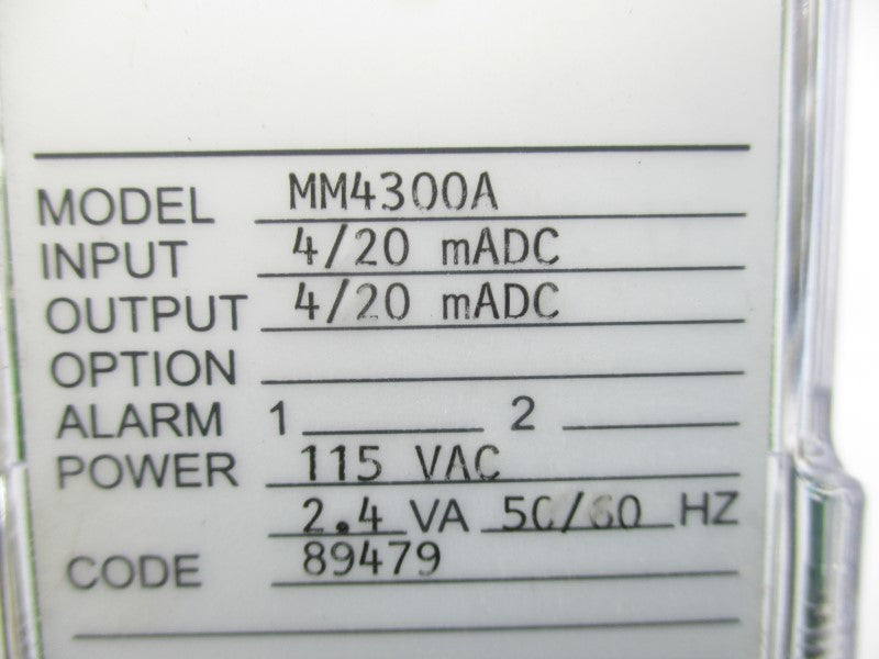 WILKERSON MM4300A 115VAC 4/20mADC NSMP