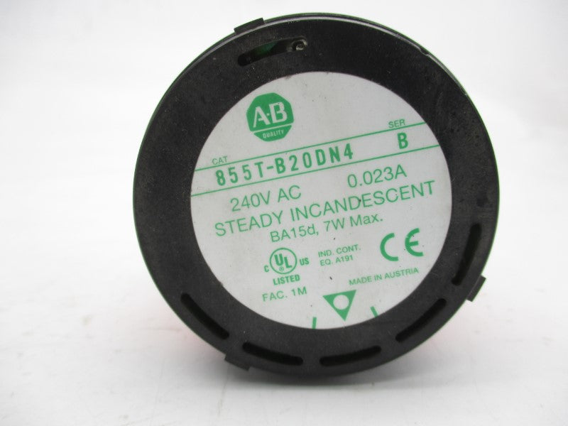 ALLEN BRADLEY 855T-B20DN4 SER. B 240VAC 0.023A NSNP