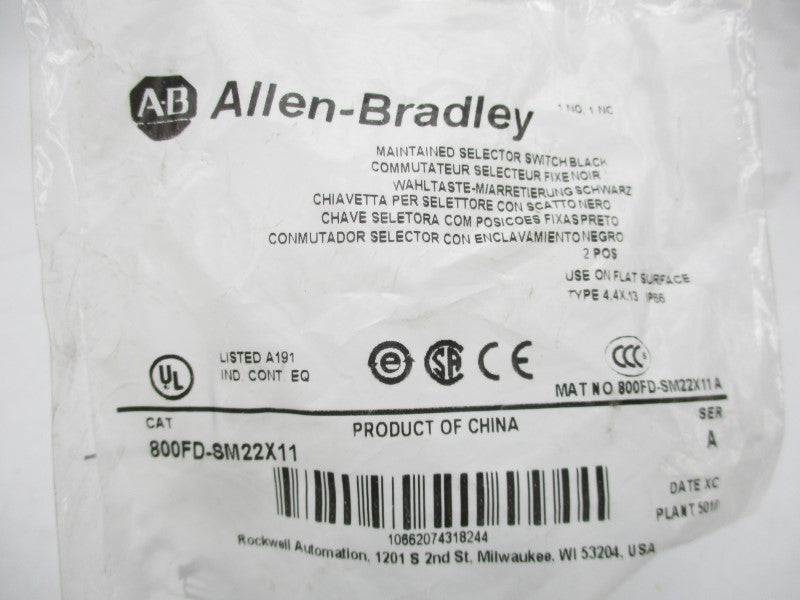 ALLEN BRADLEY 800FD-SM22X11 SER. A NSMP