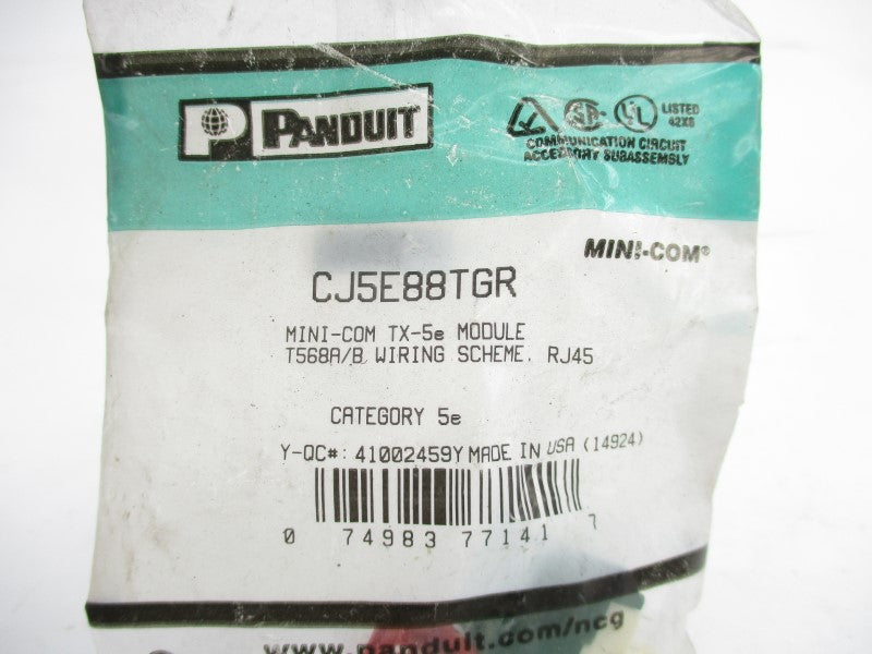 PANDUIT CJ5E88TGR NSMP