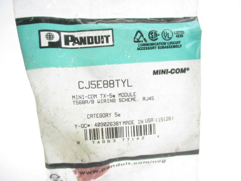 PANDUIT CJ5E88TYL NSMP