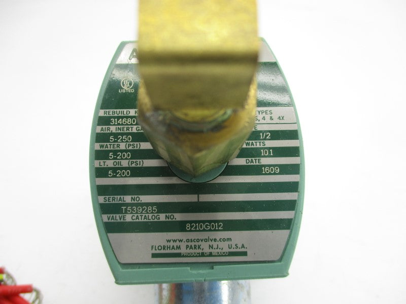 ASCO 8210G012 110/120V 5-200PSI 1/2" NSMP