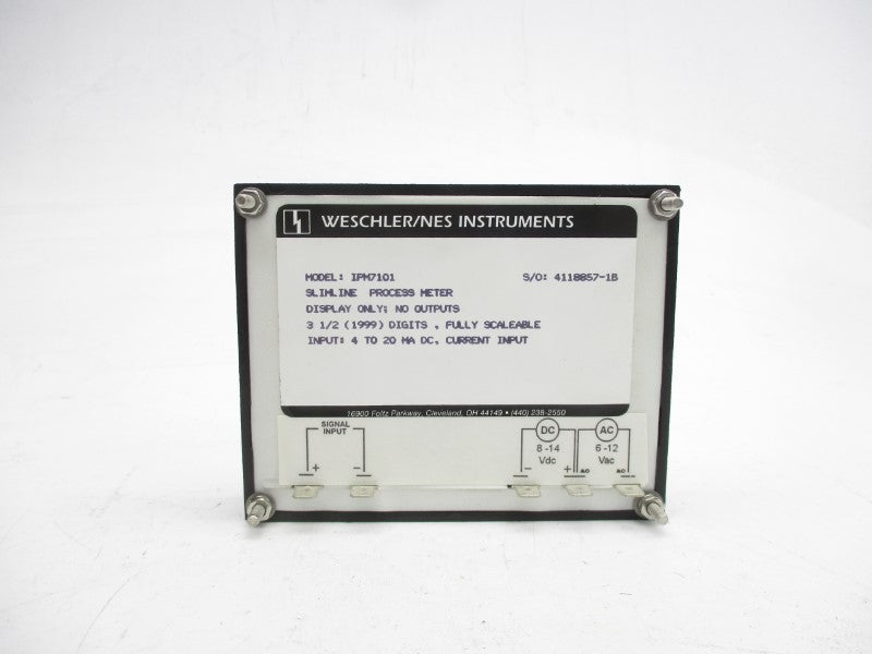 WESCHLER IPM7101 6-12VAC NSMP
