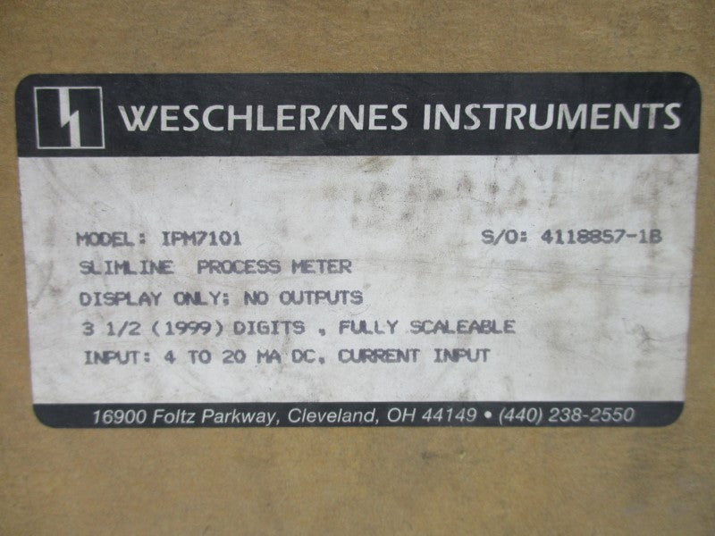 WESCHLER IPM7101 6-12VAC NSMP