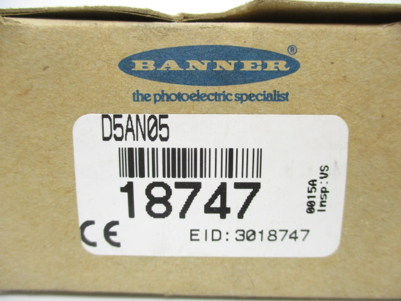 BANNER EGNINEERING D5AN05 18747 120VAC NSMP