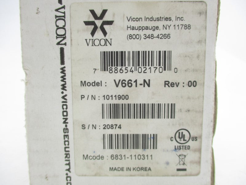 VICON V661-N 1011900 24VAC NSMP