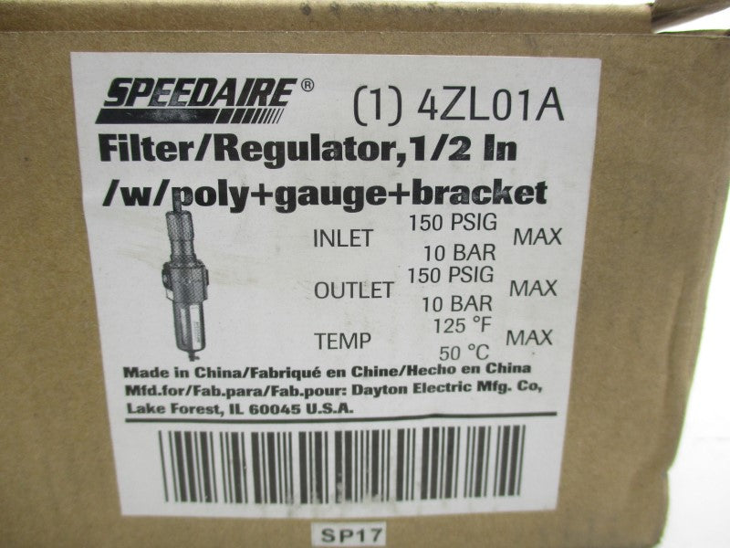 SPEEDAIRE 4ZL01A 150PSI 1/2" NSMP