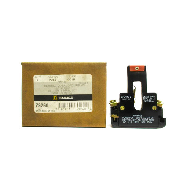 SQUARE D 9065CO-1R SER. A 600VAC/DC 25A NSMP